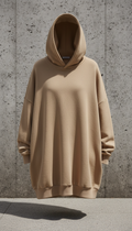Oversized Cotton Blend Hoodie