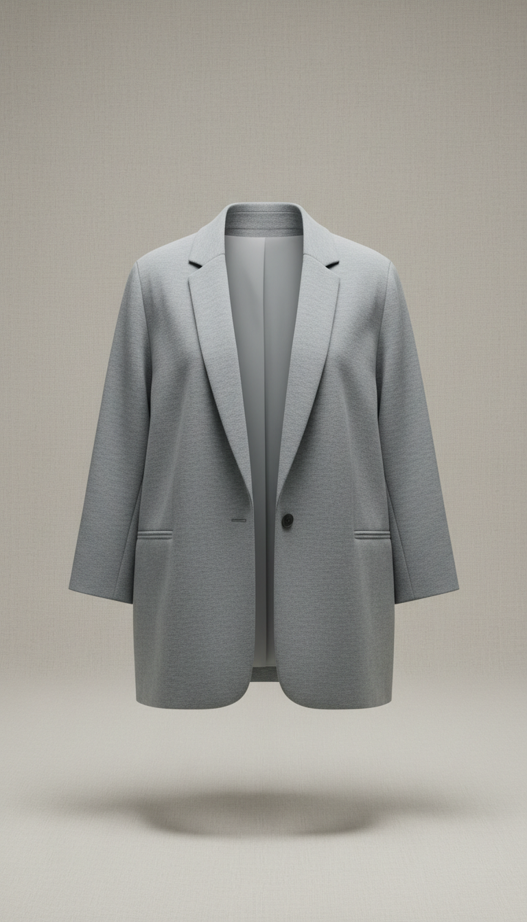 Mist Grey Relaxed Blazer