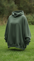 Oversized Hoodie - Dark Olive Green