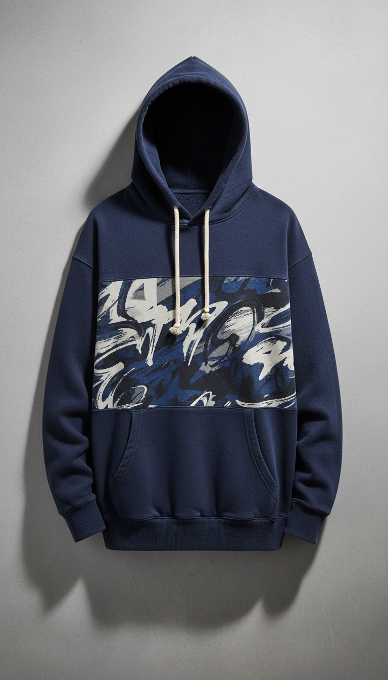 Indigo Casual Hoodie