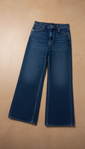 Wide-Leg Denim Pants