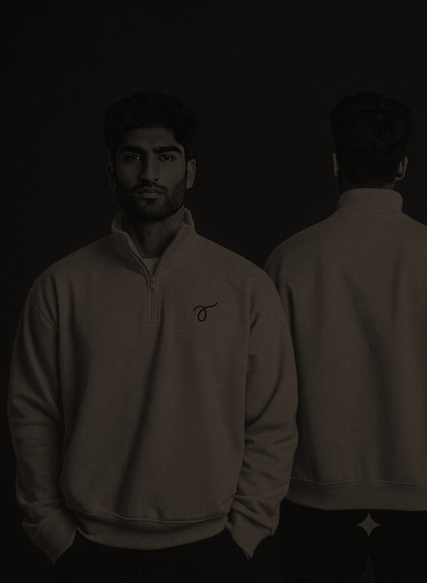 Threads Half Zip Black - Back