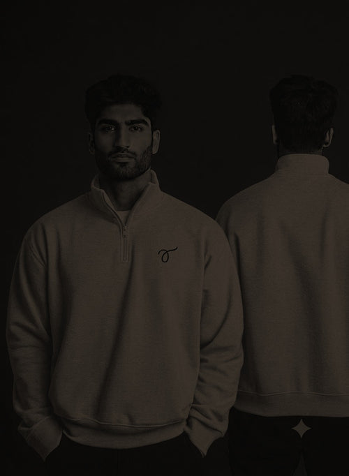 Threads Half Zip Black - Back