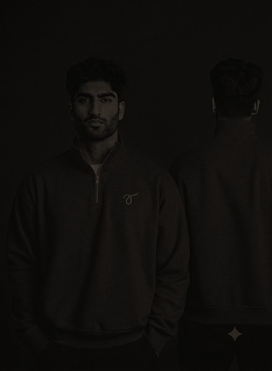 Threads Half Zip Black - Front