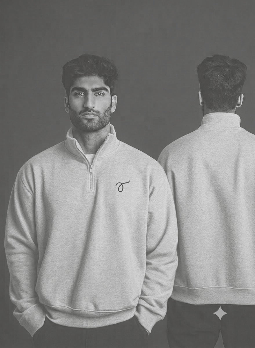 Threads Half Zip White - Back