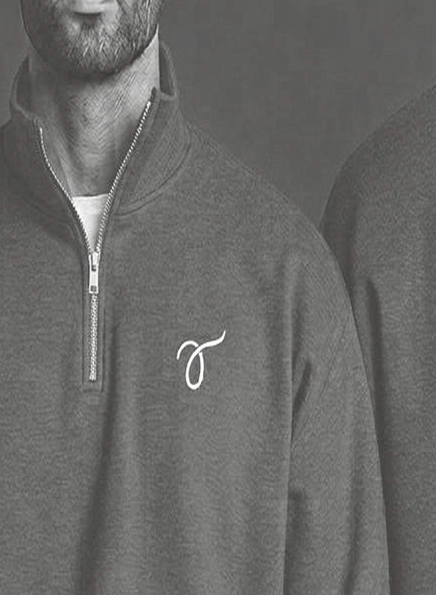 Threads Half Zip White - Fabric