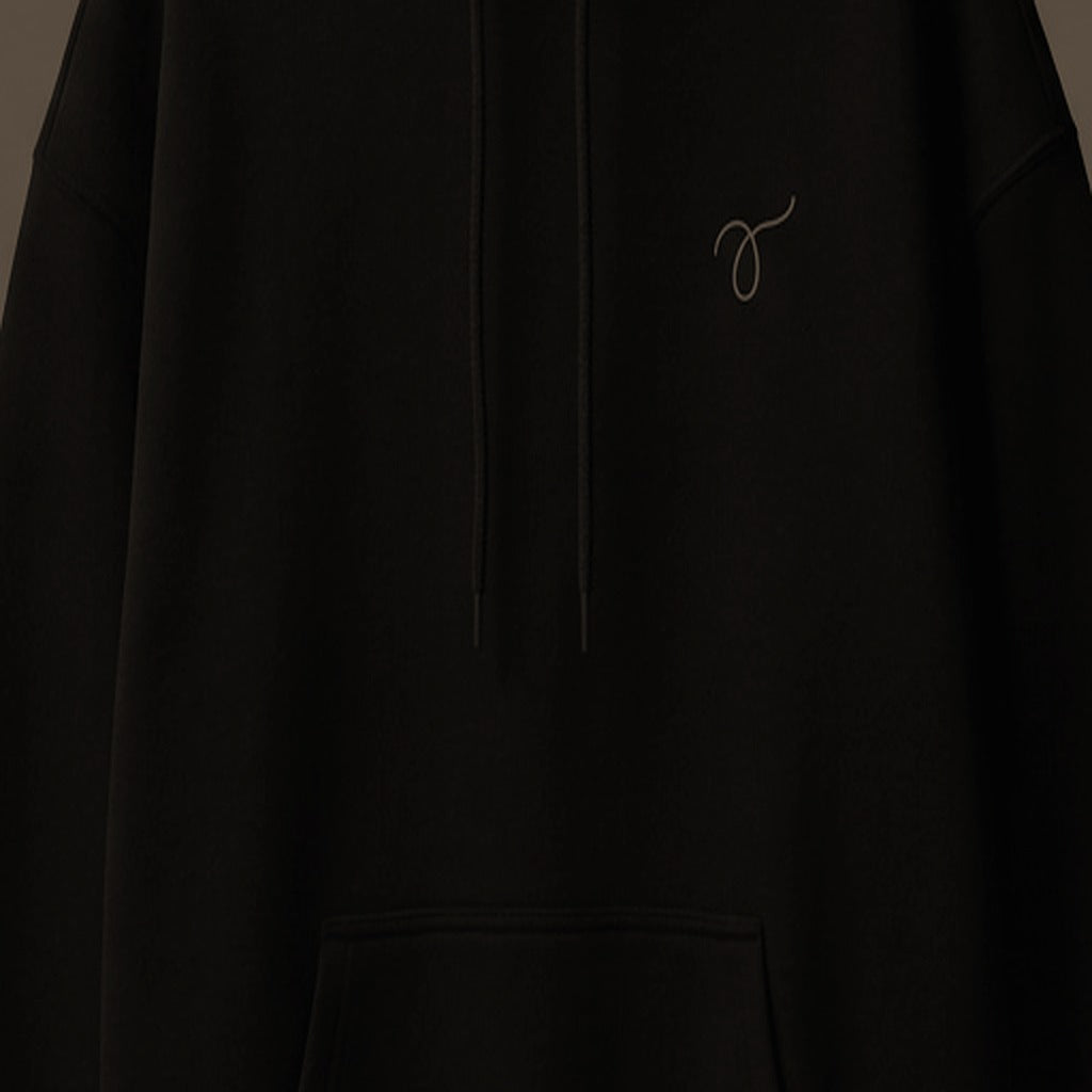 Threads Hoodie Black - Fabric