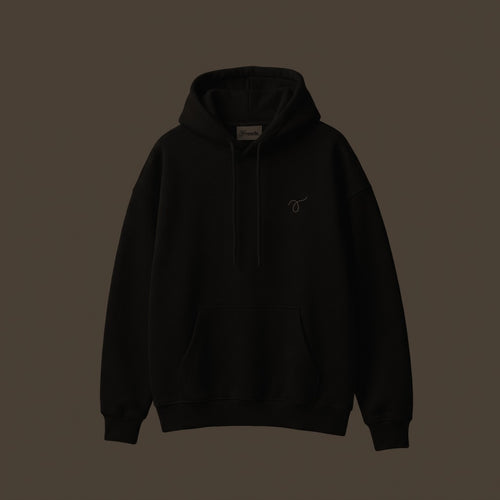 Threads Hoodie Black - Front