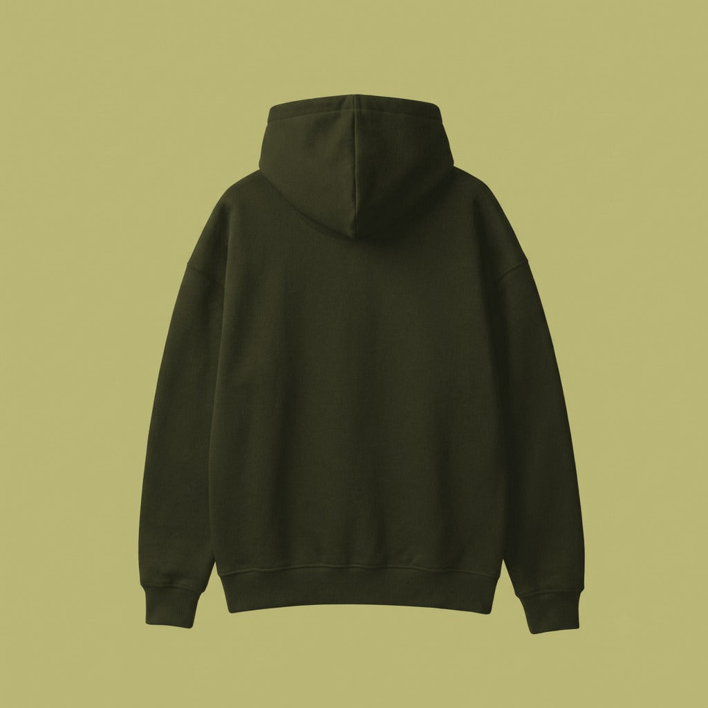 Threads Hoodie Olive Green - Back